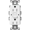 Lutron Claro 15-Amp Tamper Resistant Duplex Receptacle Outlet, Snow (SCR-15-GFST-SW)