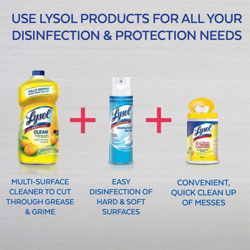 Lysol Clean & Fresh 144 oz. Lavender & Orchid Scent Pourable Disinfecting All-Purpose Cleaner (Case of 4)11