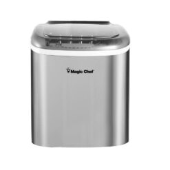 Magic Chef HMIM27ST 27 lbs. Bullet Ice Countertop Ice Maker in Stainless Steel