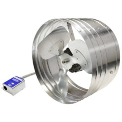 Master Flow EGV5 1450 CFM SIlver Electric Powered Gable Mount Electric Attic Fan