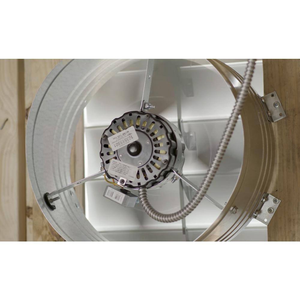 Master Flow EGV5 1450 CFM SIlver Electric Powered Gable Mount Electric Attic Fan1