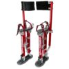 MetalTech I-BMDS1830 Buildman 18 in. to 30 in. Aluminum Adjustable Self-Locking Drywall Stilts with Anti-Fatigue Straps, 225 lbs. Capacity