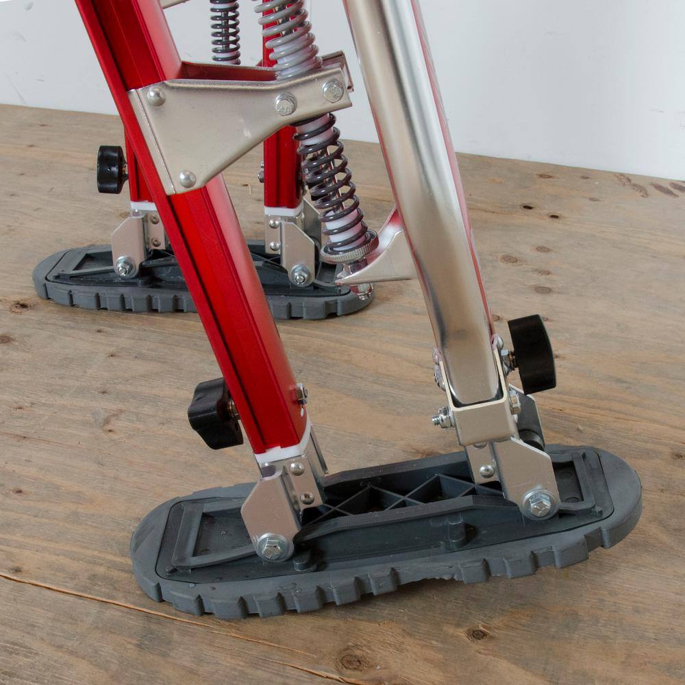 MetalTech I-BMDS1830 Buildman 18 in. to 30 in. Aluminum Adjustable Self-Locking Drywall Stilts with Anti-Fatigue Straps, 225 lbs. Capacity12