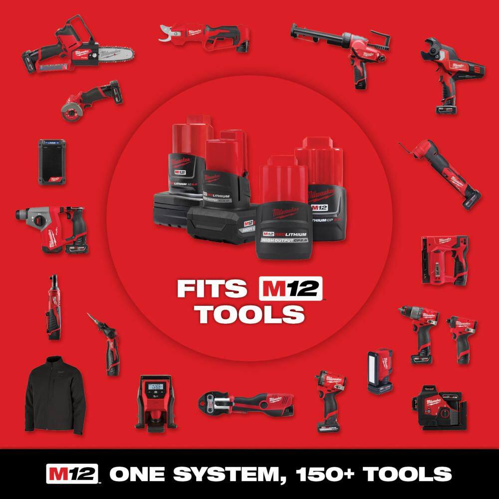 Milwaukee 2488-20-48-59-2420 M12 12-Volt Lithium-Ion Cordless Soldering Iron with Compact Battery Pack 2.0Ah and Charger Starter Kit0