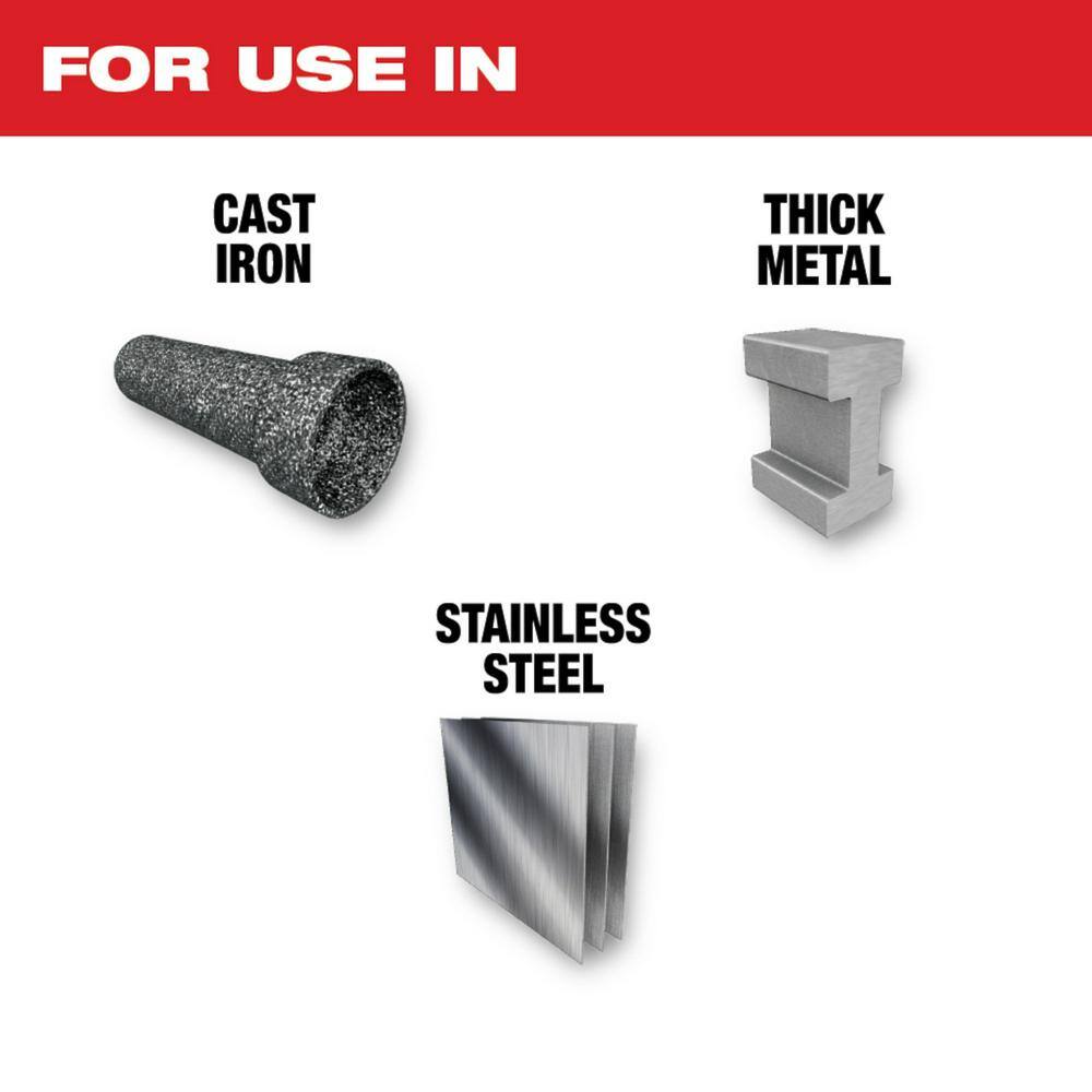Milwaukee 48-00-5363 12 in. 8 TPI TORCH Nitrus Carbide Teeth Metal Cutting SAWZALL Reciprocating Saw Blade (3-Pack)1