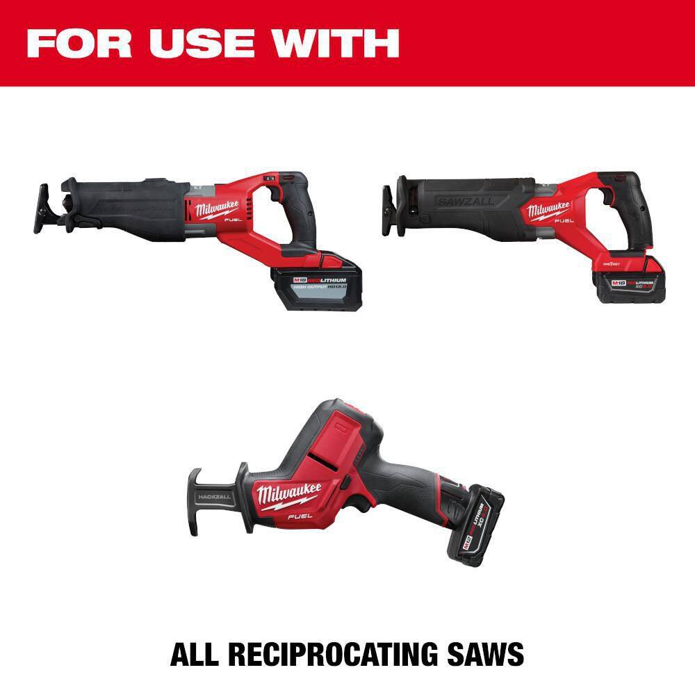 Milwaukee 48-01-6188 9 in. 18 TPI Medium Metal Cutting SAWZALL Reciprocating Saw Blades (50-Pack)3