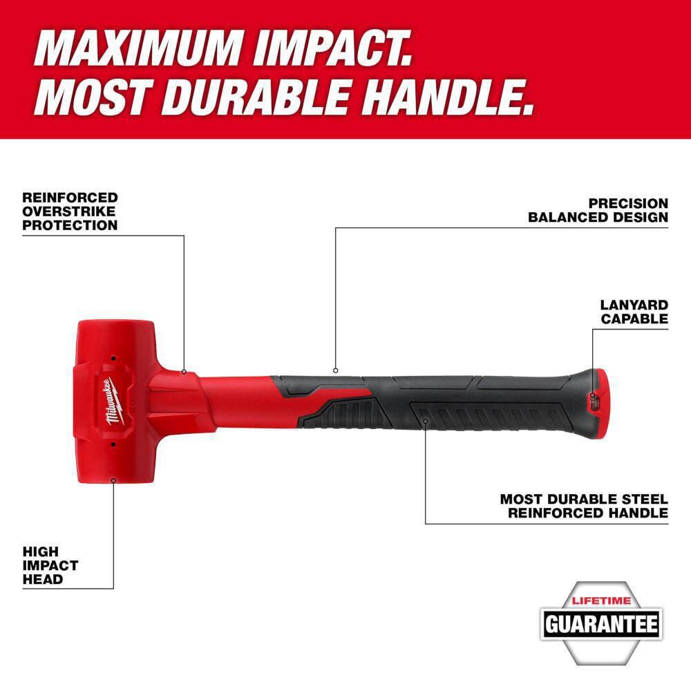 Milwaukee 48-22-9150-48-22-9214 28 oz. Dead Blow Hammer with Pry Bar Set2