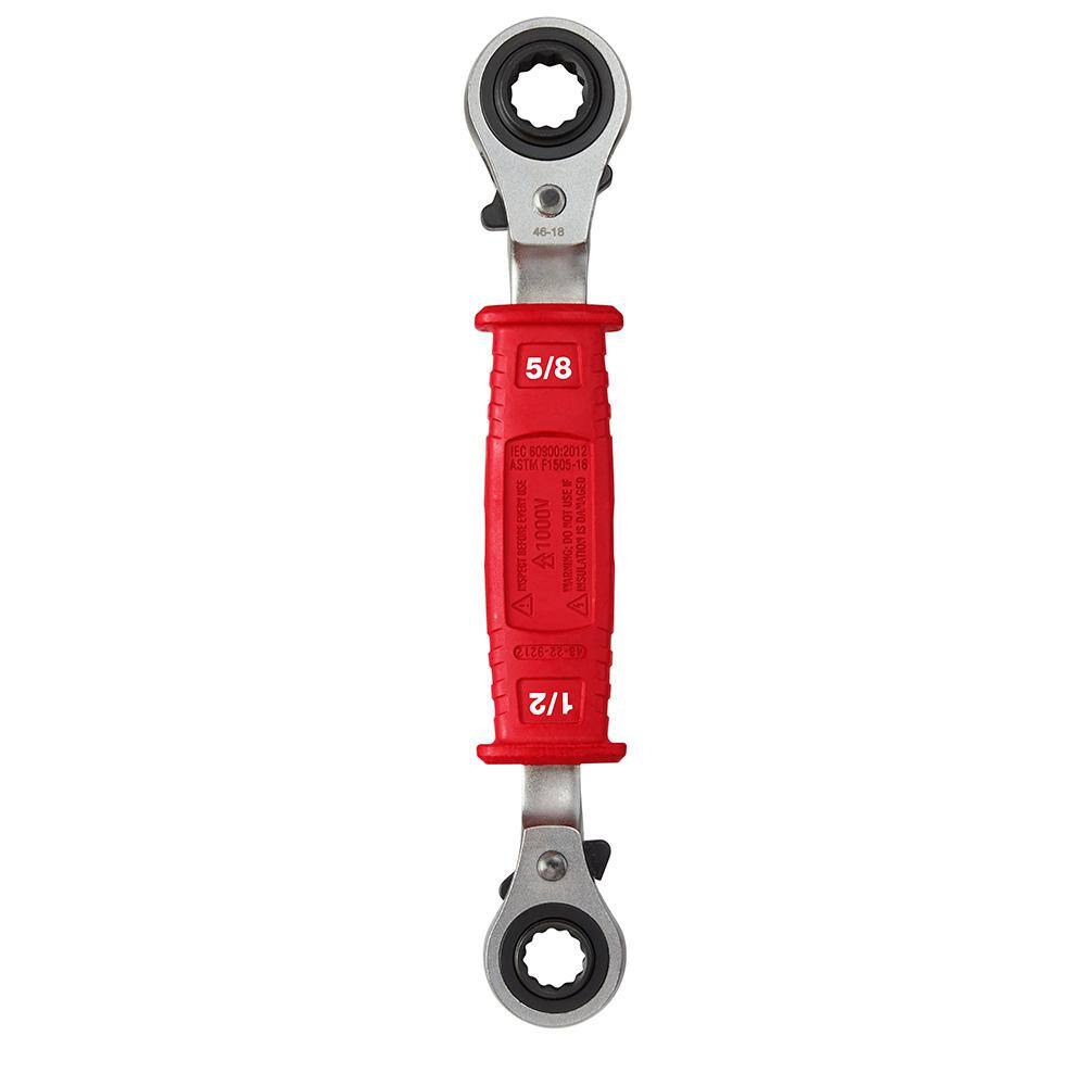 Milwaukee 48-22-9212 Lineman's 4-in-1 Insulated Ratcheting Box Wrench8