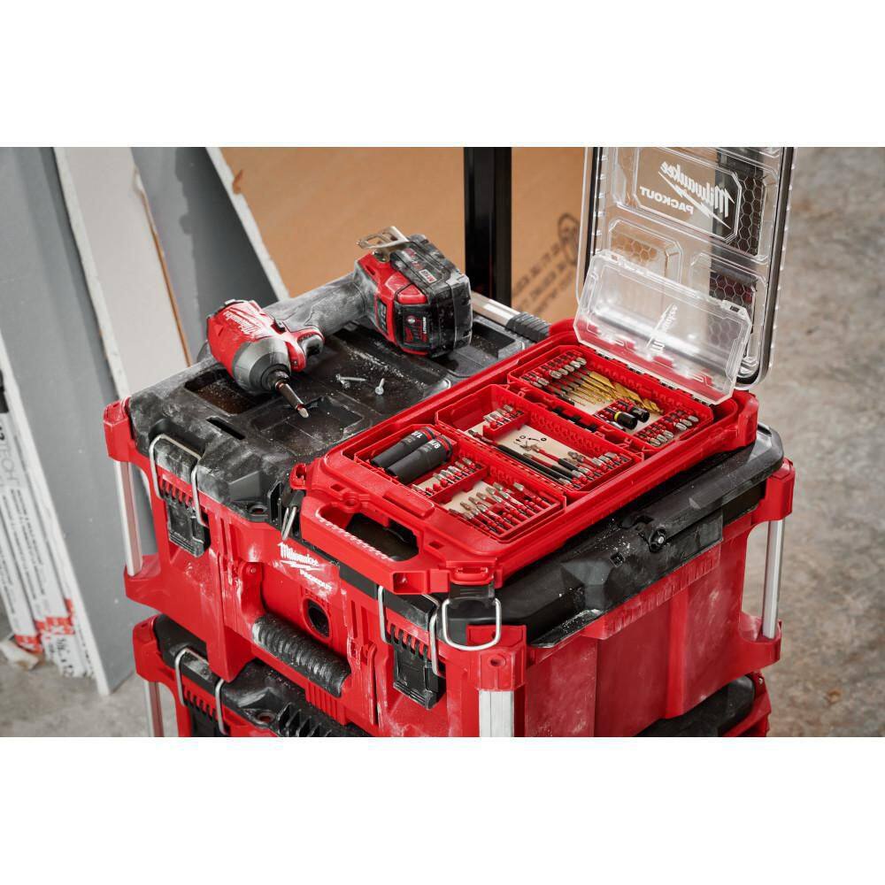 Milwaukee 48-32-4098 SHOCKWAVE Impact Duty Alloy Steel Drill, Drive and Fastening Bit Set with PACKOUT Accessory Case (75-Piece)11