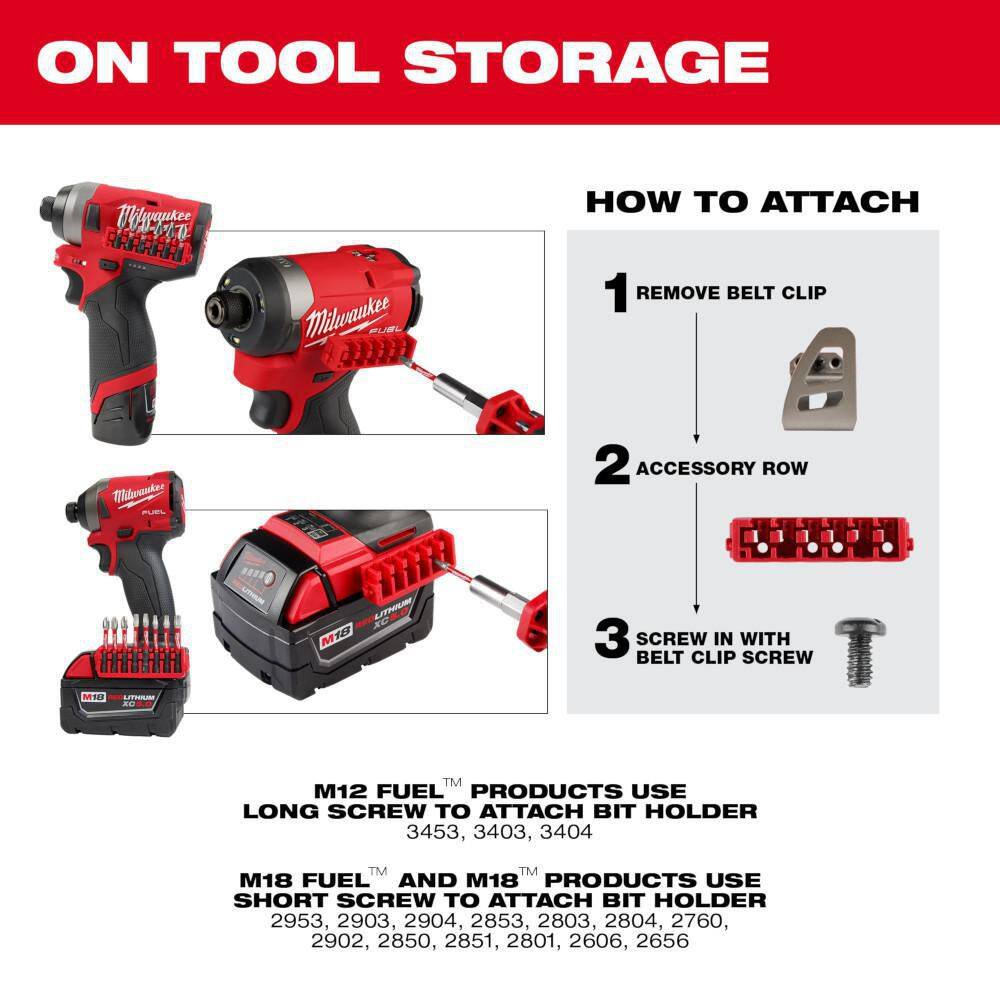 Milwaukee 48-32-4098 SHOCKWAVE Impact Duty Alloy Steel Drill, Drive and Fastening Bit Set with PACKOUT Accessory Case (75-Piece)9
