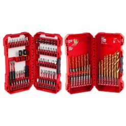 Milwaukee 48-32-5151-48-89-4631 SHOCKWAVE Impact Duty Alloy Steel Screw Driver Bit Set & Titanium Drill Bit Set (93-Piece)
