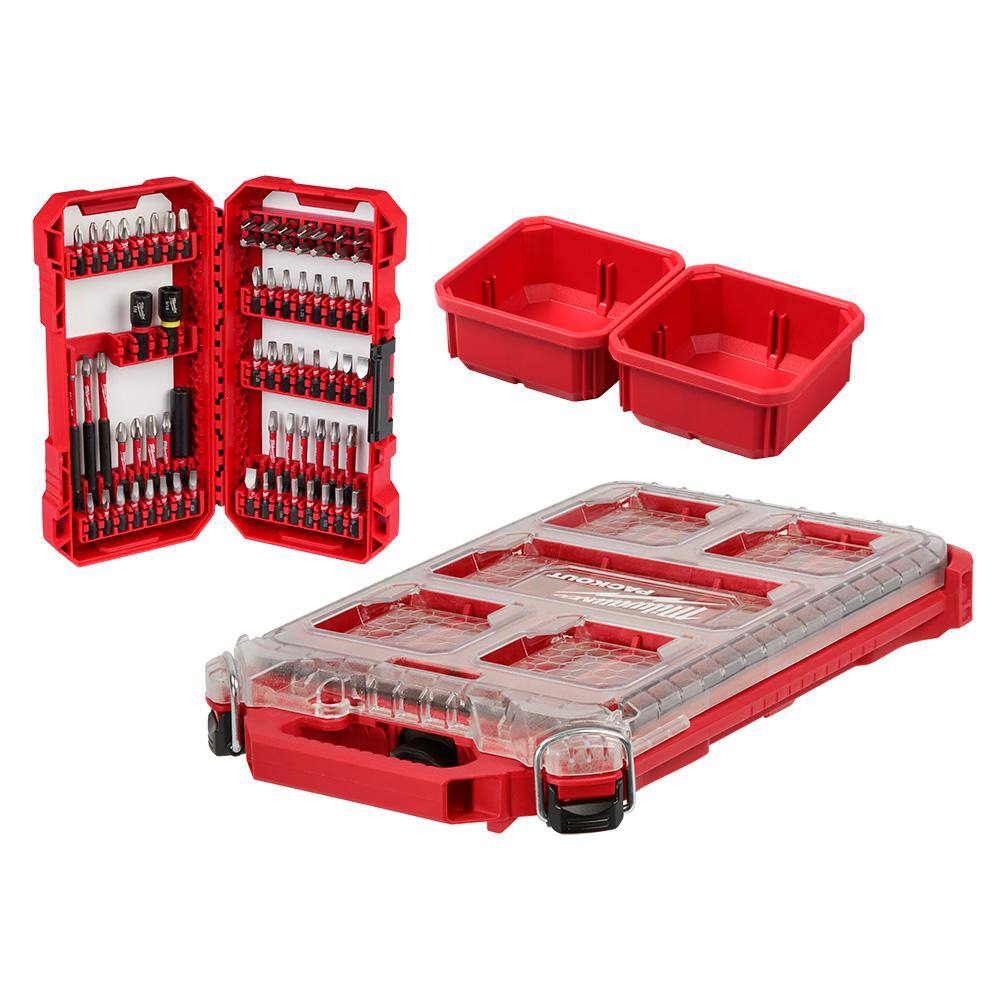 Milwaukee 48-32-5151-48-89-4631 SHOCKWAVE Impact Duty Alloy Steel Screw Driver Bit Set & Titanium Drill Bit Set (93-Piece)9