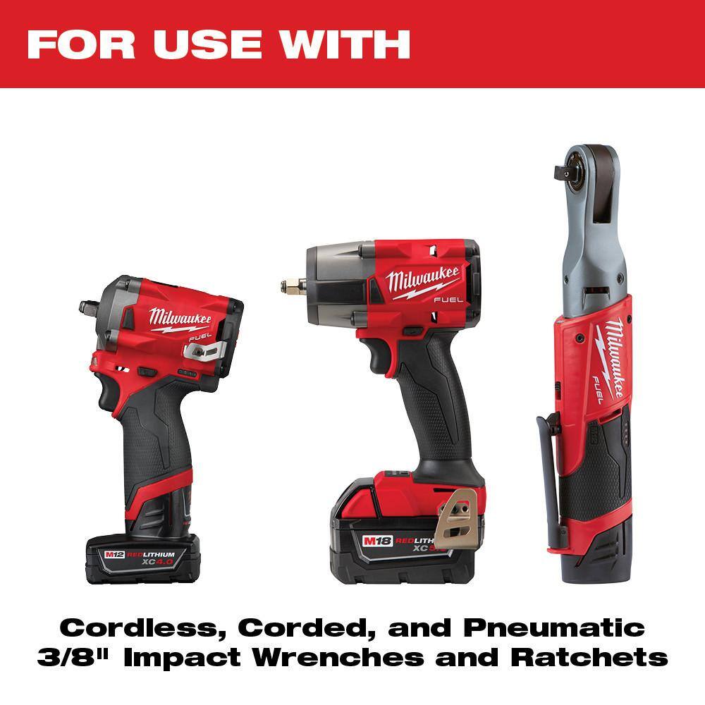 Milwaukee 48-32-5151-49-66-7009 SHOCKWAVE Impact Duty Alloy Steel Screw Driver Bit Set & 3 8 in. Drive Impact Socket Set (113-Piece)8