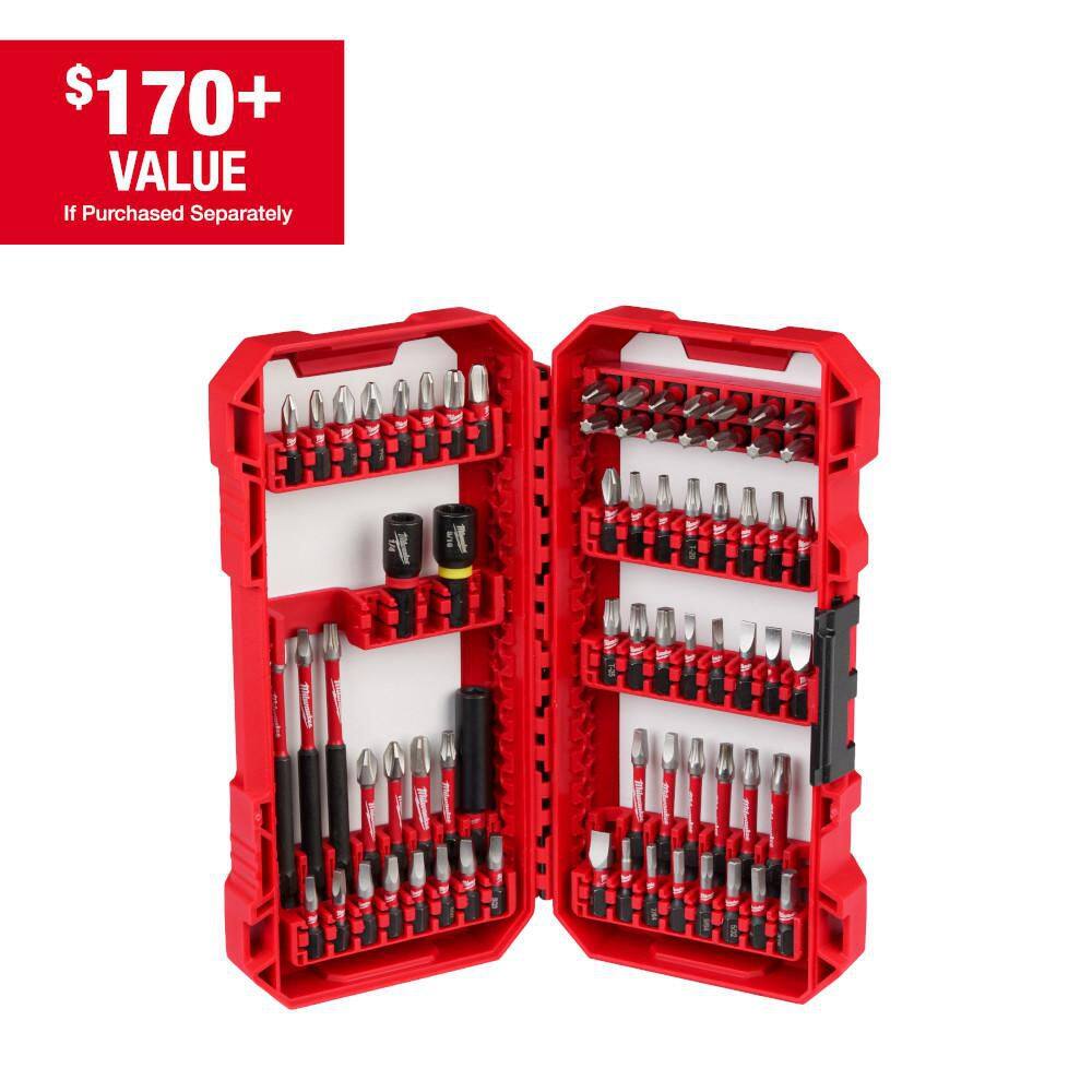 Milwaukee 48-32-5151 SHOCKWAVE Impact Duty Alloy Steel Screw Driver Bit Set with PACKOUT Organizer (70-Piece) Milwaukee 48-32-5151 SHOCKWAVE Impact Duty Alloy Steel Screw Driver Bit Set with PACKOUT Organizer (70-Piece)