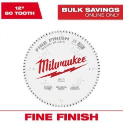 Milwaukee 48-40-1224 12 in. x 80-Tooth Fine Finish Circular Saw Blade