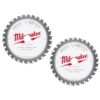 Milwaukee 48-40-4070-48-40-4070 5-3/8 in. x 30 Teeth Metal & Stainless Cutting Circular Saw Blade (2-Pack)