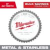 Milwaukee 48-40-4515 8 in. x 42 Carbide Teeth Metal & Stainless Cutting Circular Saw Blade