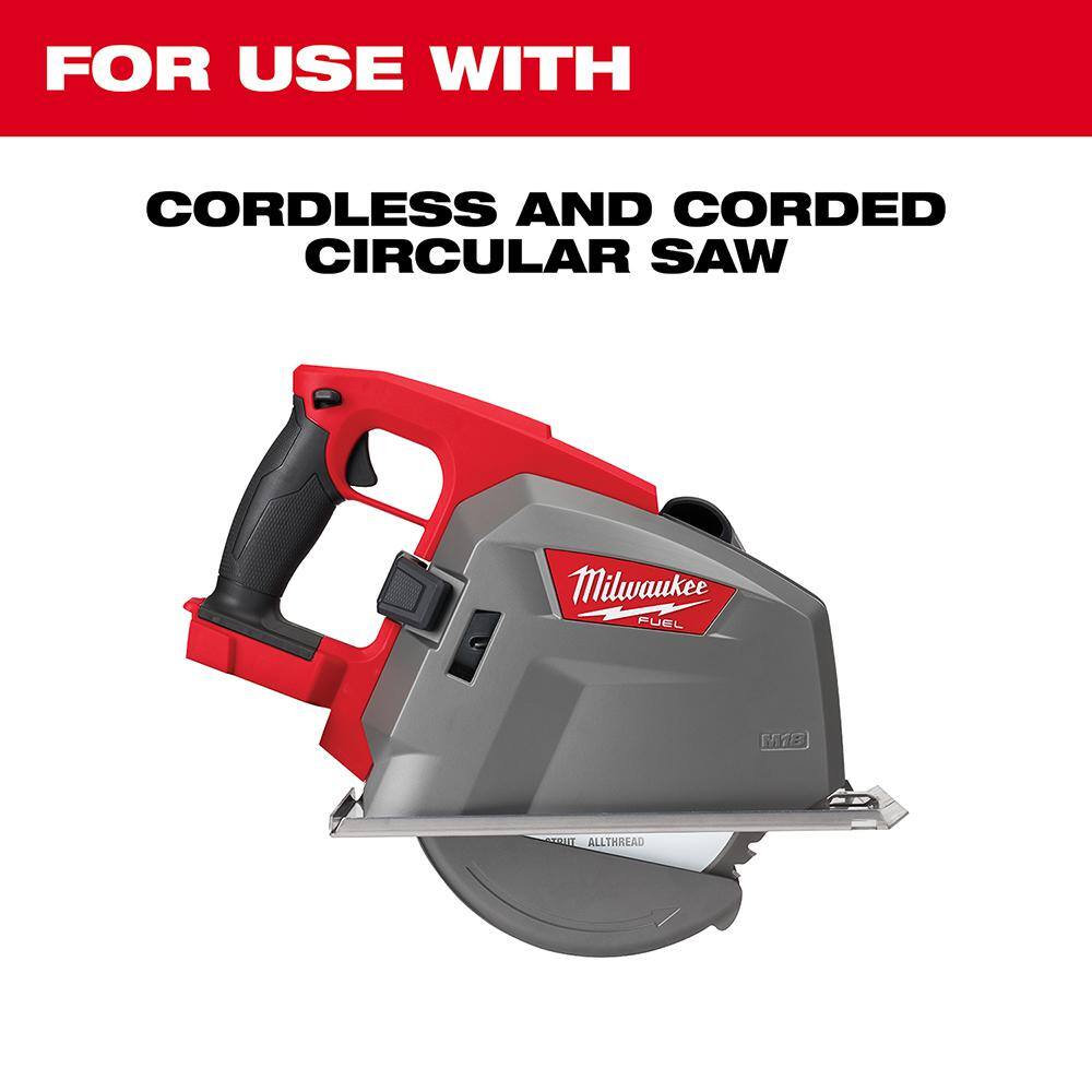 Milwaukee 48-40-4515 8 in. x 42 Carbide Teeth Metal & Stainless Cutting Circular Saw Blade2