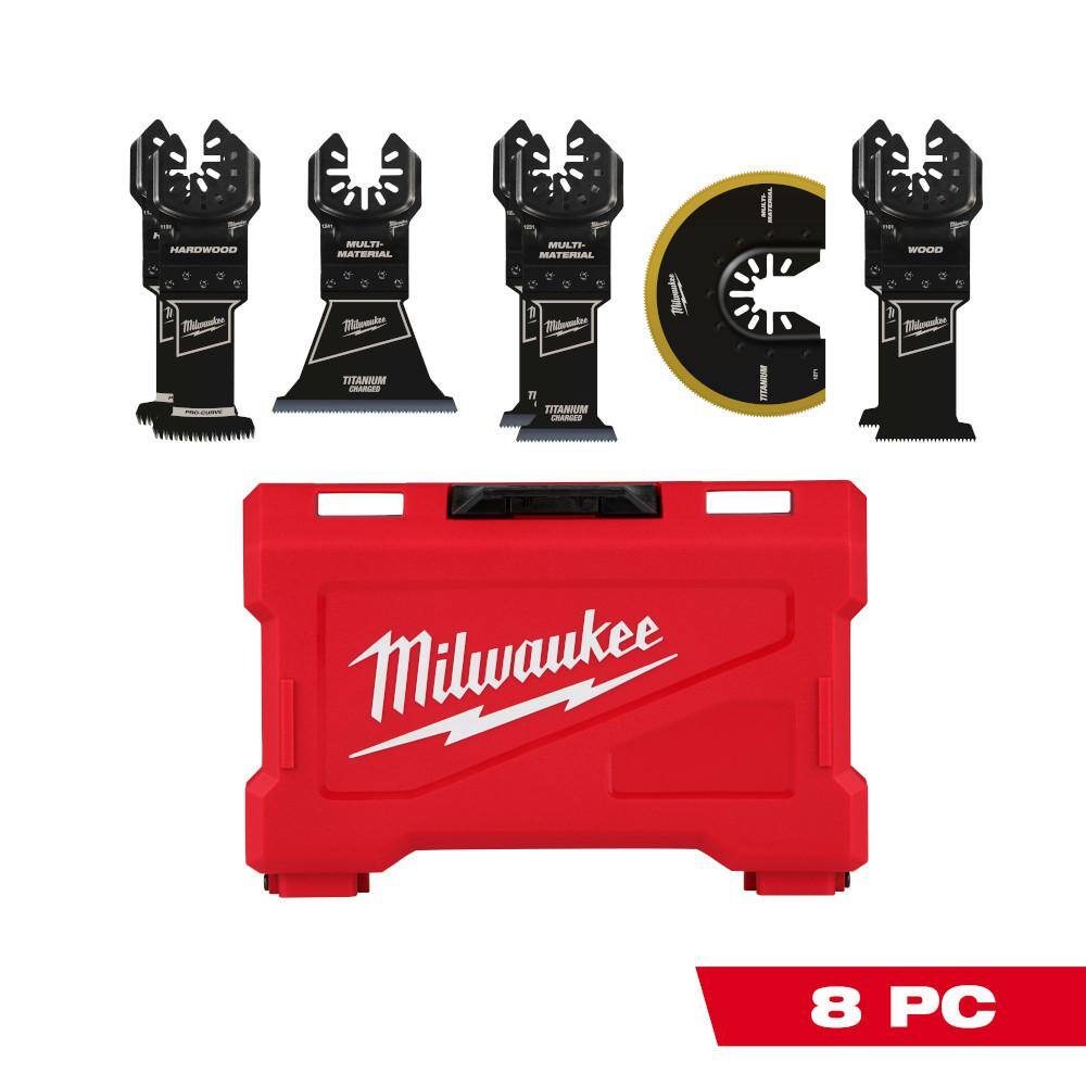 Milwaukee 49-10-9212 Oscillating Multi-Tool Blade Kit (8-Piece) Milwaukee 49-10-9212 Oscillating Multi-Tool Blade Kit (8-Piece)