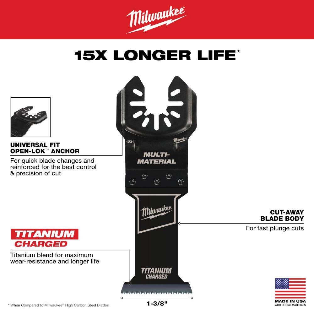 Milwaukee 49-10-9212 Oscillating Multi-Tool Blade Kit (8-Piece)6