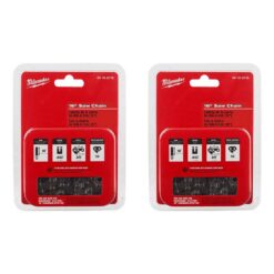 Milwaukee 49-16-2715-49-16-2715 16 in. Chainsaw Chain (2-Pack)