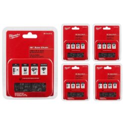 Milwaukee 49-16-2715-X5 16 in. Chainsaw Chain (5-Pack)