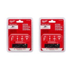 Milwaukee 49-16-2750-49-16-2750 8 in. Pruning Saw Chain with 33-Drive Links (2-Pack)