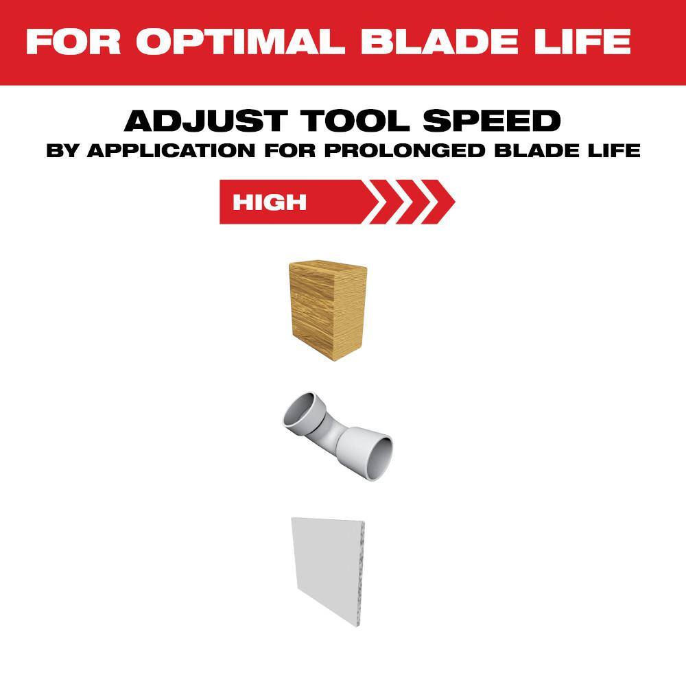 Milwaukee 49-25-1103W 1-3 8 in. Multi-Tool Oscillating Blade Set (4-Piece)11