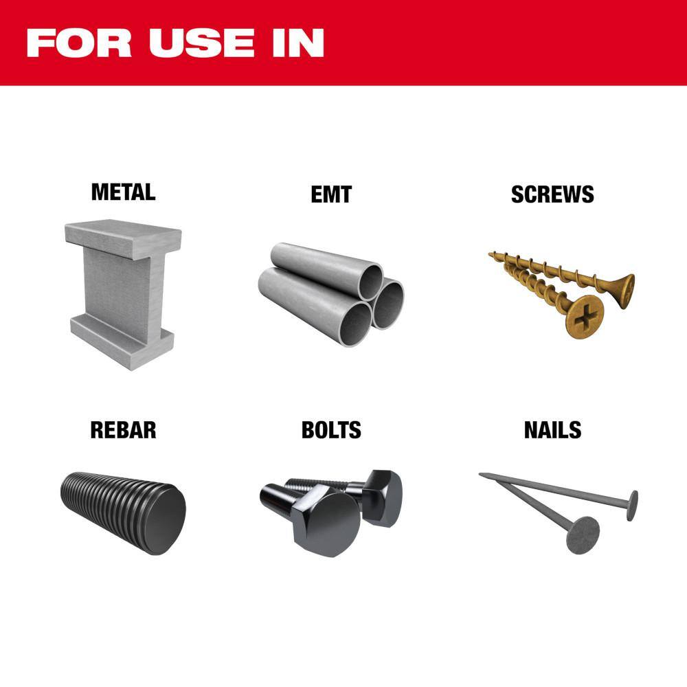 Milwaukee 49-25-1563 1-3 8 in. Nitrus Carbide Universal Fit Extreme Metal Cutting Oscillating Multi-Tool Blade (3-Pack)1