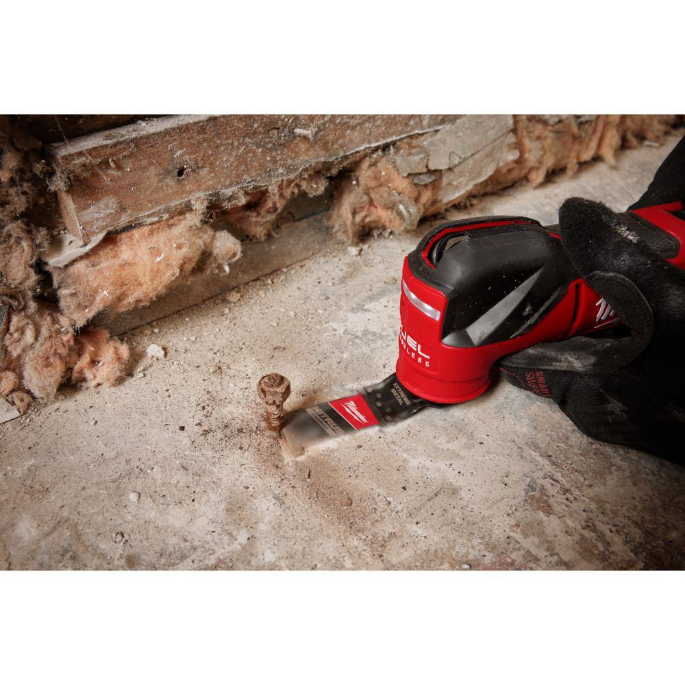 Milwaukee 49-25-1563 1-3 8 in. Nitrus Carbide Universal Fit Extreme Metal Cutting Oscillating Multi-Tool Blade (3-Pack)13