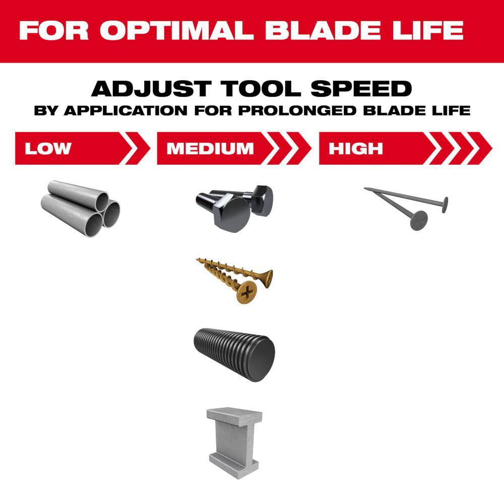 Milwaukee 49-25-1563 1-3 8 in. Nitrus Carbide Universal Fit Extreme Metal Cutting Oscillating Multi-Tool Blade (3-Pack)6