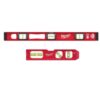 Milwaukee MLIBM24​-48-22-5107 24 in. Magnetic I-Beam Level with 7 in. Billet Torpedo Level