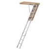 Misopily SA1128B002-25 7 ft. 8 in.-10 ft. 3 in. Ceiling Height, 25 in. x 54 in. Aluminum Attic Ladder, 375 lbs. Load Capacity