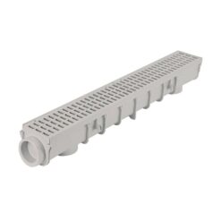 NDS 864G Pro Series 5 in. x 40 in. Channel Drain and Grate Kit with End Outlet