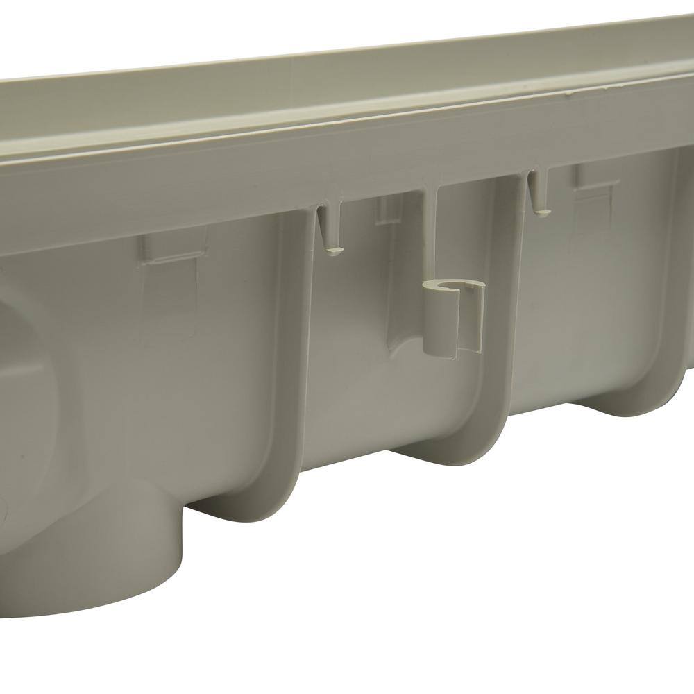 NDS 864G Pro Series 5 in. x 40 in. Channel Drain and Grate Kit with End Outlet0