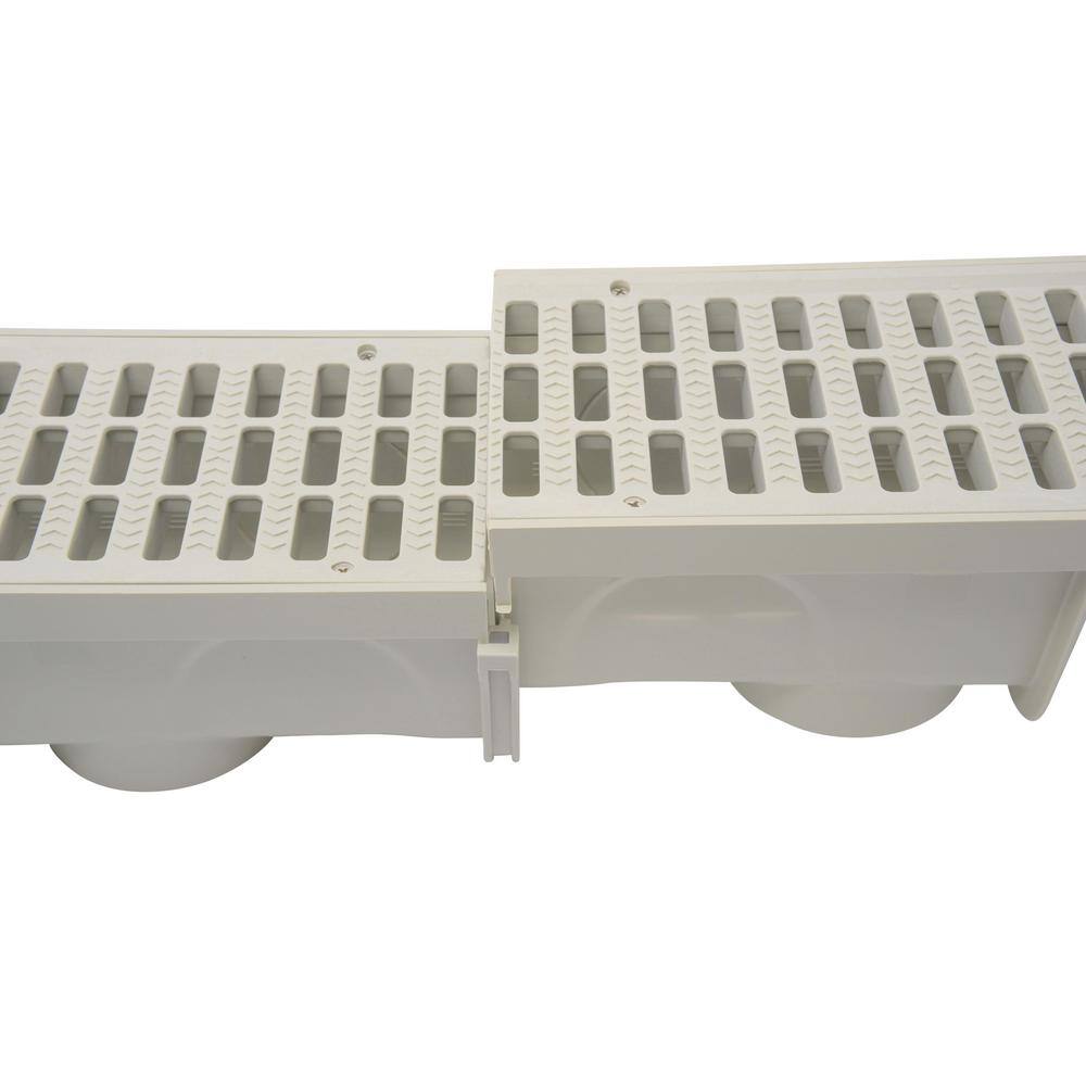 NDS 864G Pro Series 5 in. x 40 in. Channel Drain and Grate Kit with End Outlet11