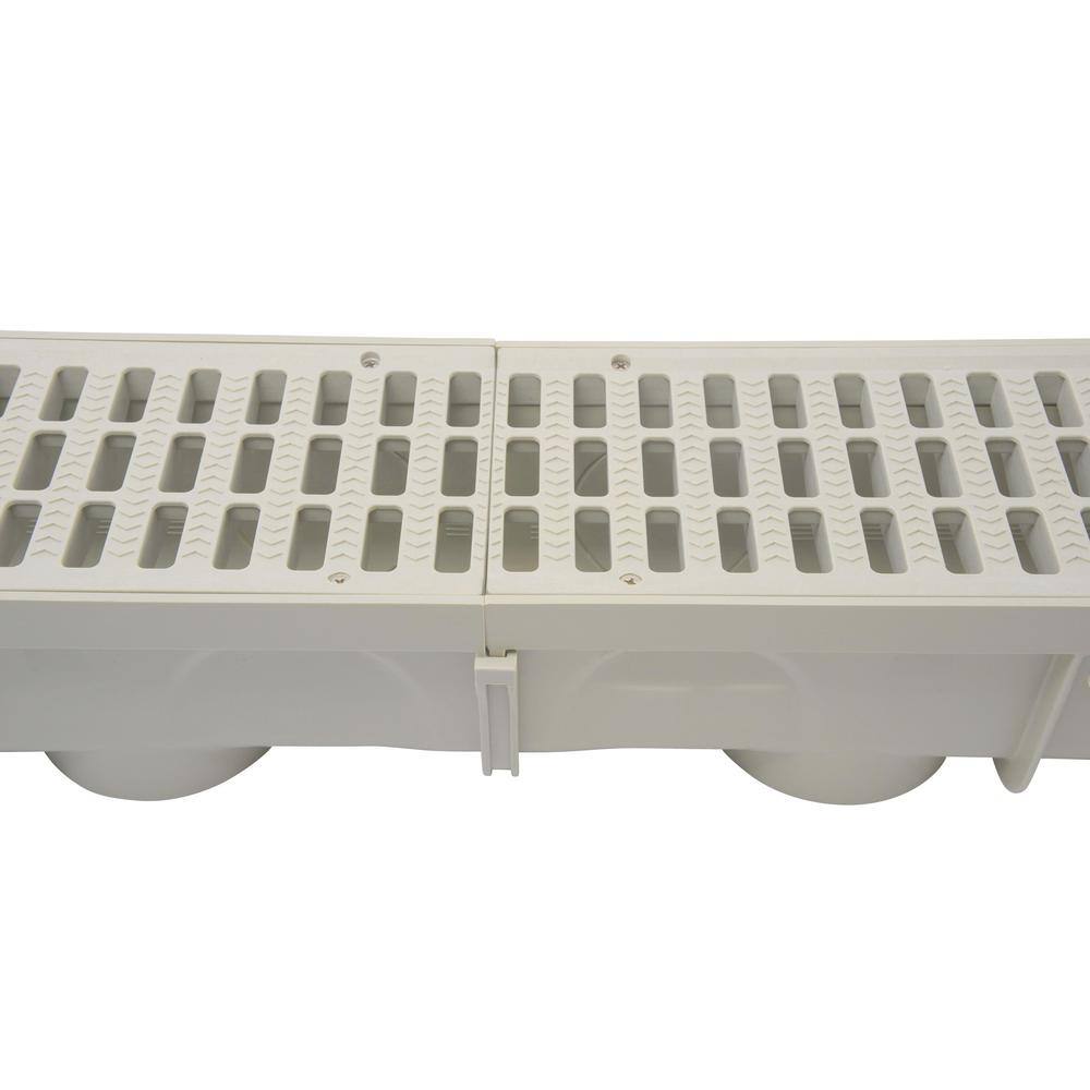 NDS 864G Pro Series 5 in. x 40 in. Channel Drain and Grate Kit with End Outlet12