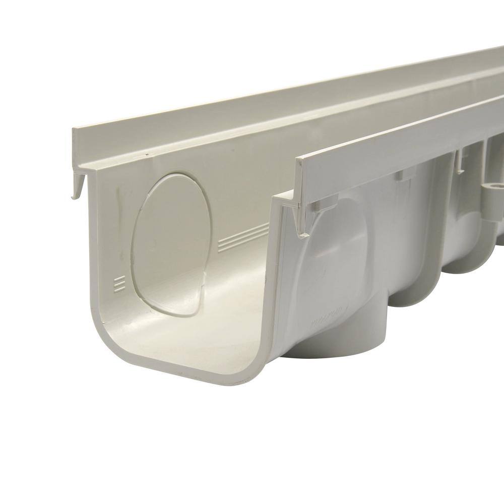 NDS 864G Pro Series 5 in. x 40 in. Channel Drain and Grate Kit with End Outlet16