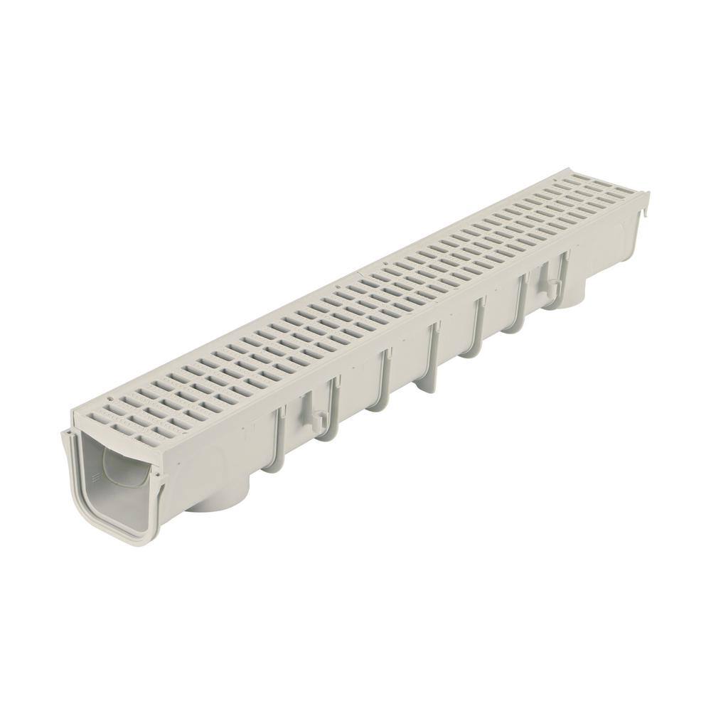 NDS 864G Pro Series 5 in. x 40 in. Channel Drain and Grate Kit with End Outlet3