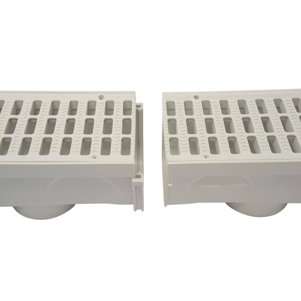 NDS 864G Pro Series 5 in. x 40 in. Channel Drain and Grate Kit with End Outlet9