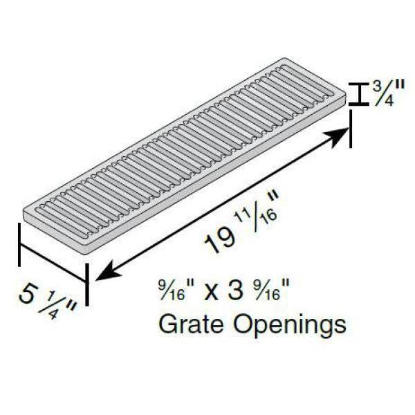 NDS 864GMTL Pro Series 5 in. x 40 in. Channel Drain Kit with Metal Grate2