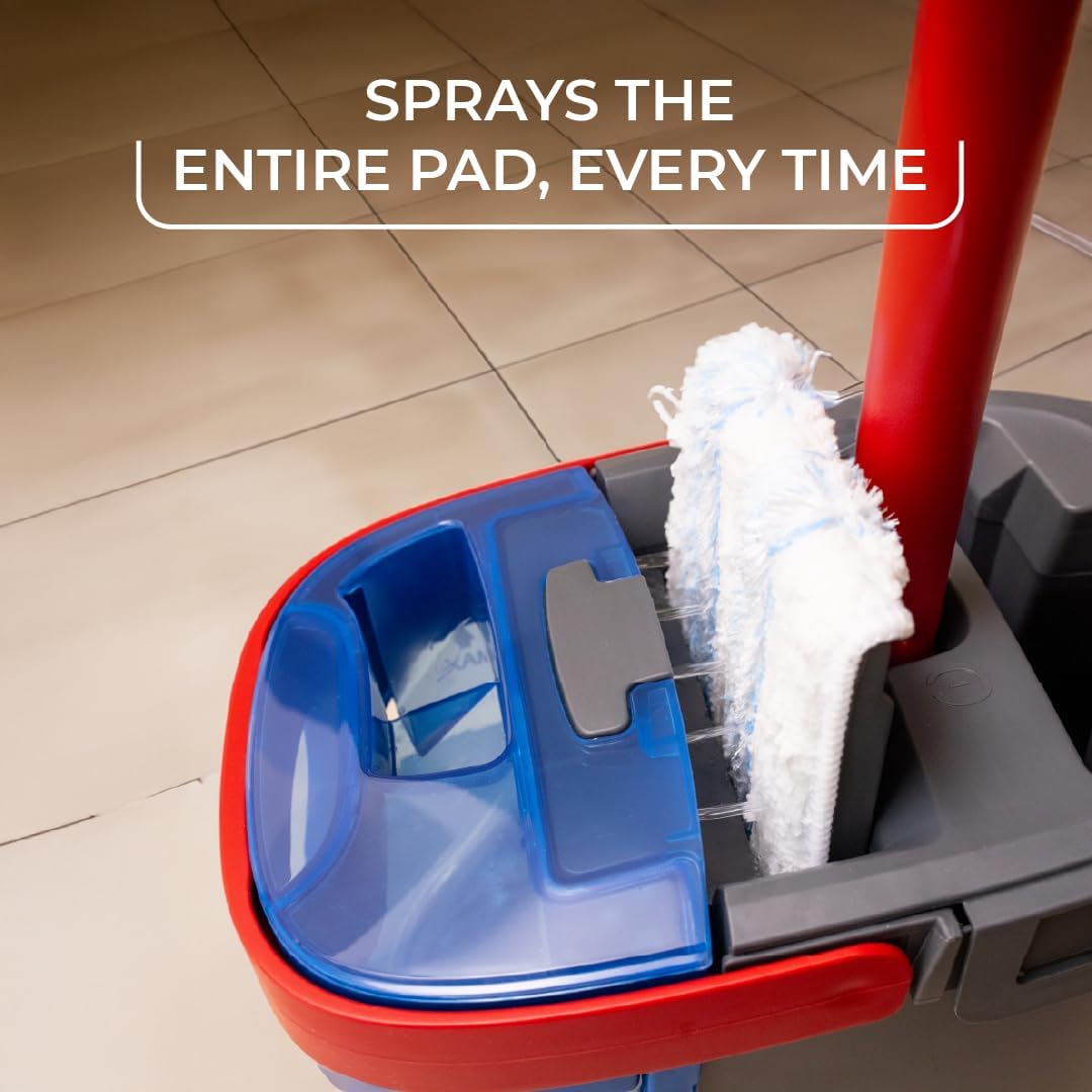 O-Cedar H2prO Flat Mop System Quick Cleaning Tool Clean with Clean Water Machine Washable Reusable Microfiber Mop Pad Safe on Wood Floors, Vinyl, Tile, Baseboards, Walls10