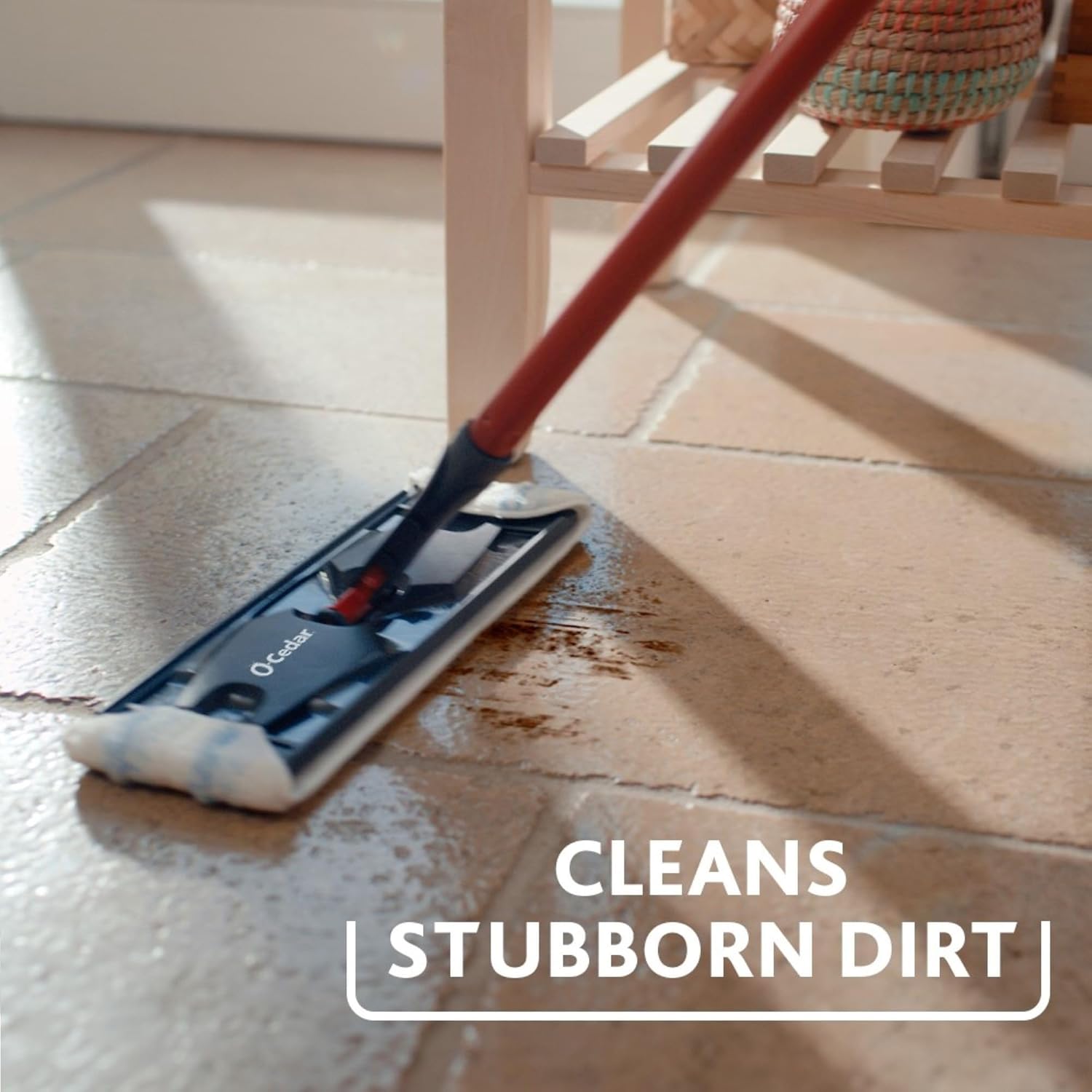 O-Cedar H2prO Flat Mop System Quick Cleaning Tool Clean with Clean Water Machine Washable Reusable Microfiber Mop Pad Safe on Wood Floors, Vinyl, Tile, Baseboards, Walls16