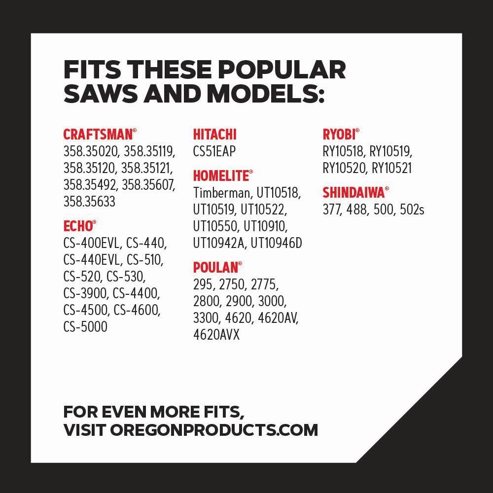 Oregon 20K041H78-23 20 in. Chainsaw Bar and H78 Chain, Fits Echo, Craftsman, Homelite, Poulan, Ryobi, John Deere and more (37977)2