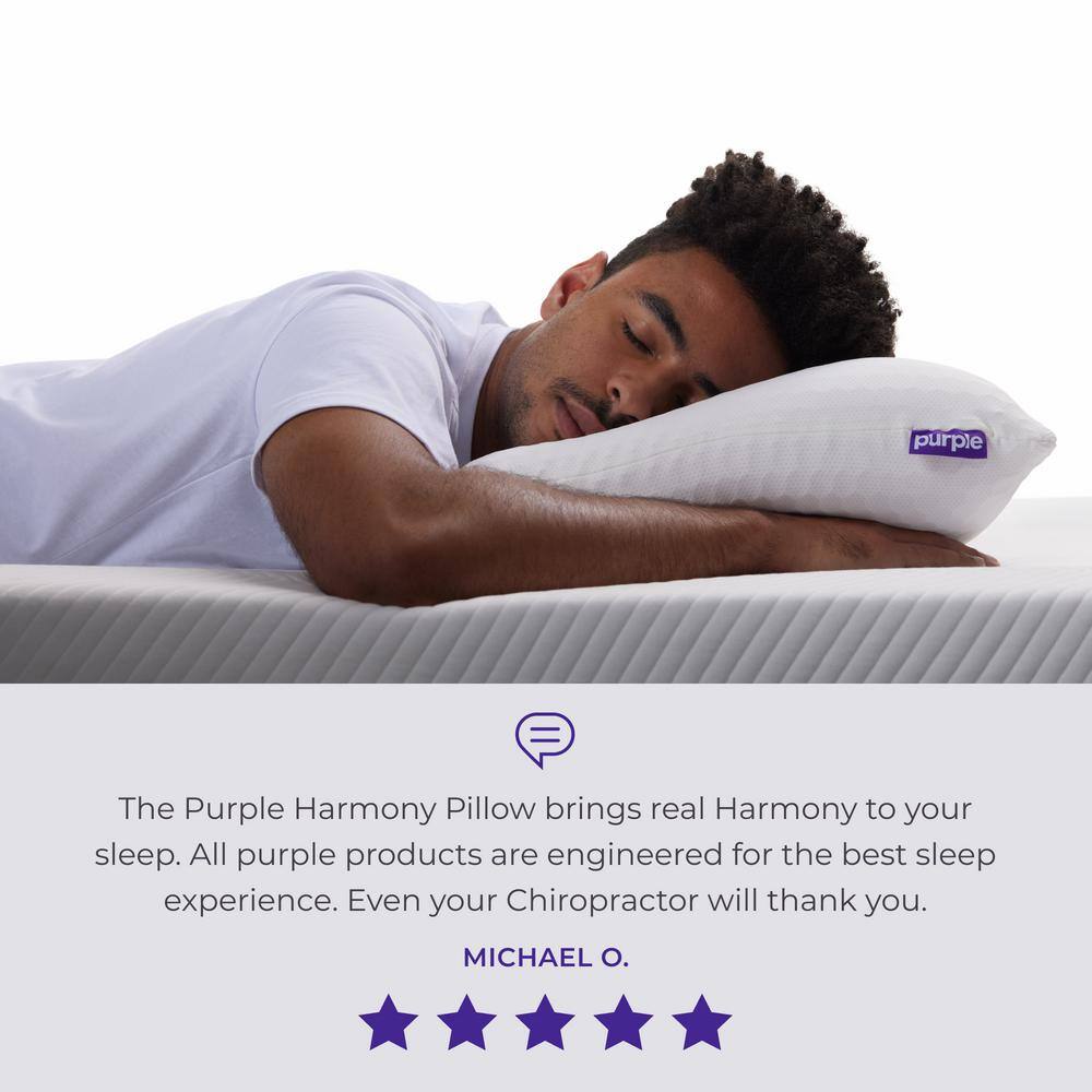 PURPLE 10-31-12915 Harmony GelFlex Grid Hex Talalay Latex Core King Tall 7.5 in. Pillow5