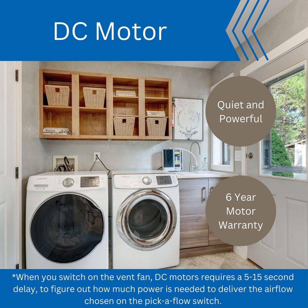 Panasonic RG-C811A Whisper Choice DC Pick-A-Flow 80 110 CFM Ceiling Bathroom Exhaust Fan with Flex-Z Fast Bracket1