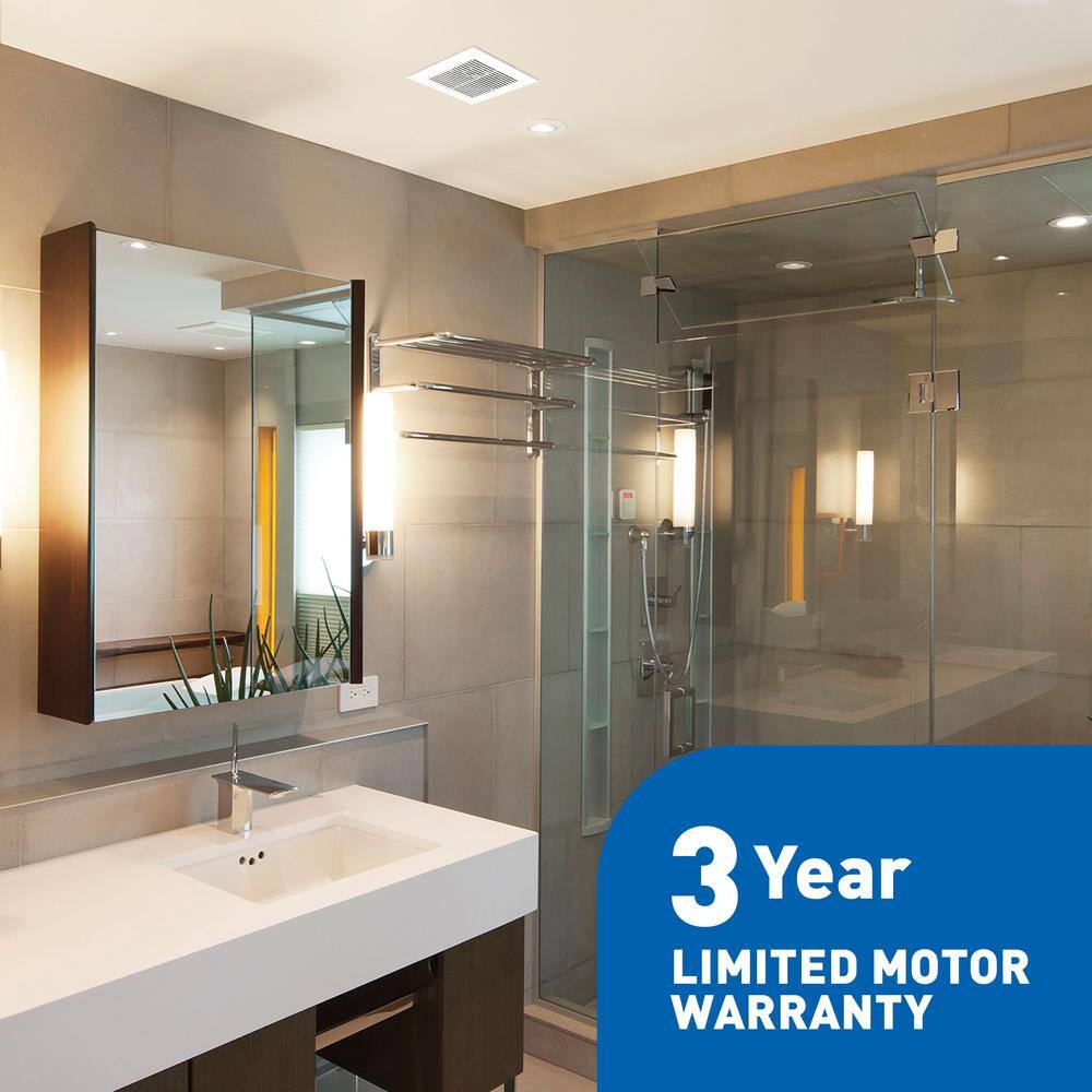 Panasonic RG-M79A Whisper Mighty Pick-A-Flow 70 90 CFM Ceiling Wall Bathroom Exhaust Fan, Energy Star with 9 in. x 9 in. Grille Footprint5