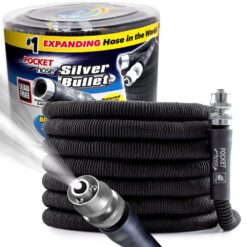Pocket Hose 13490-6 Silver Bullet 3/4 in. Dia x 100 ft. Lightweight Kink-Free Expandable Water Garden Hose