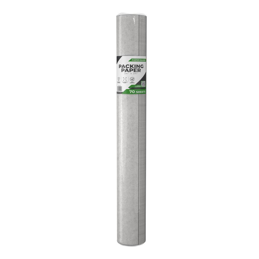 Pratt Retail Specialties 100PCT70SHT9 24 in. x 24 in. 100% Recycled Packing Paper (70-Sheets) (9-Pack) Pratt Retail Specialties 100PCT70SHT9 24 in. x 24 in. 100% Recycled Packing Paper (70-Sheets) (9-Pack)