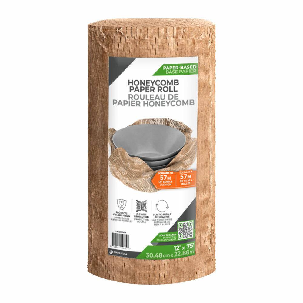 Pratt Retail Specialties 12X75HCC10 12 in. x 75 ft. HoneyComb Paper Cushion (10-Pack) Pratt Retail Specialties 12X75HCC10 12 in. x 75 ft. HoneyComb Paper Cushion (10-Pack)